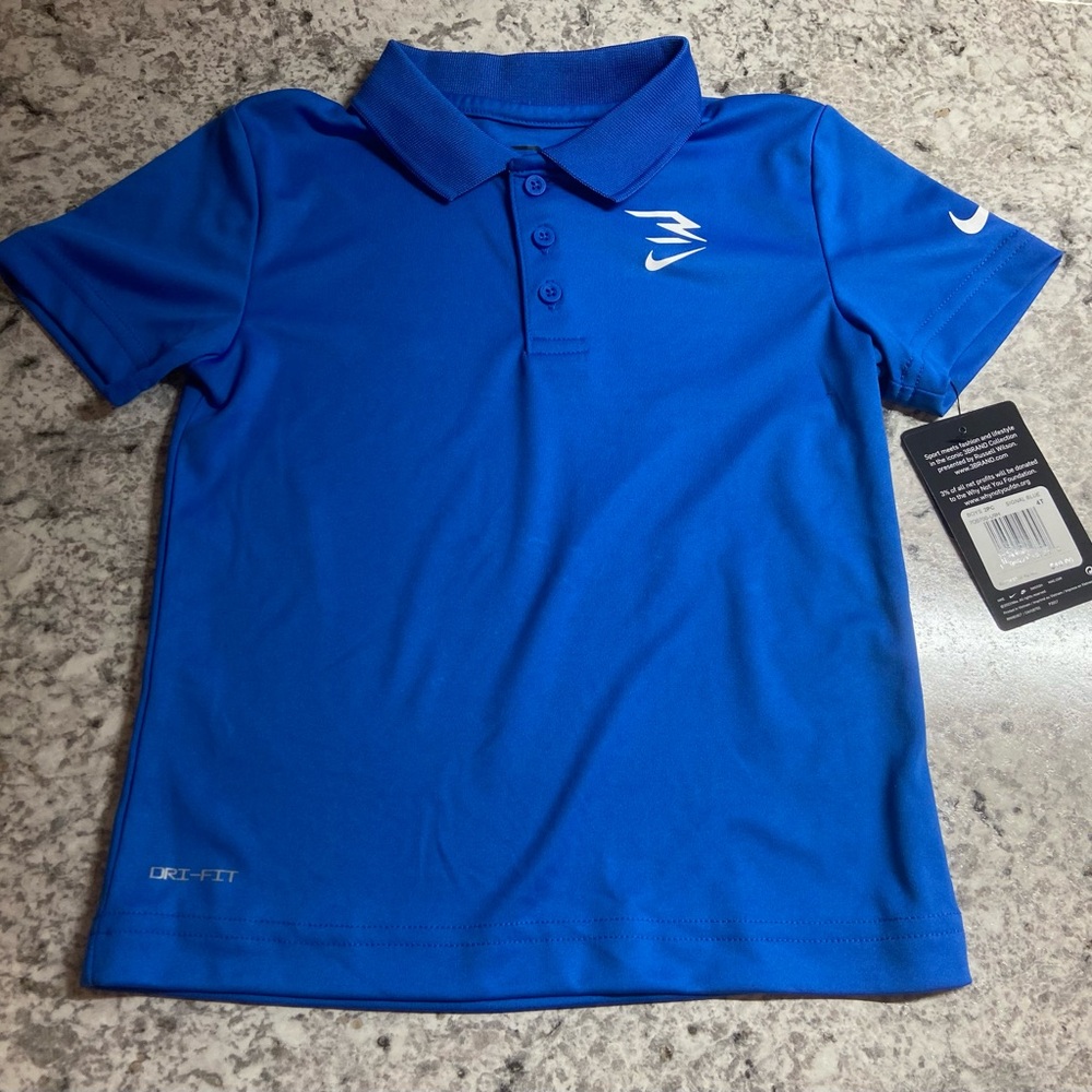 Nike Blue Dri-FIT Polo Shirt